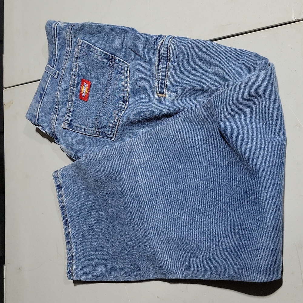 Relaxed Fit Workhorse Double Knee Denim Jeans, Stonewashed Indigo Blue 23